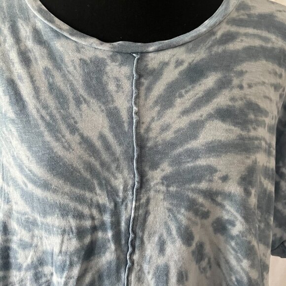 American Eagle Favorite Tee Blue Tye Dye Short Sleeve T-Shirt Small - 0345 - Picture 3 of 5